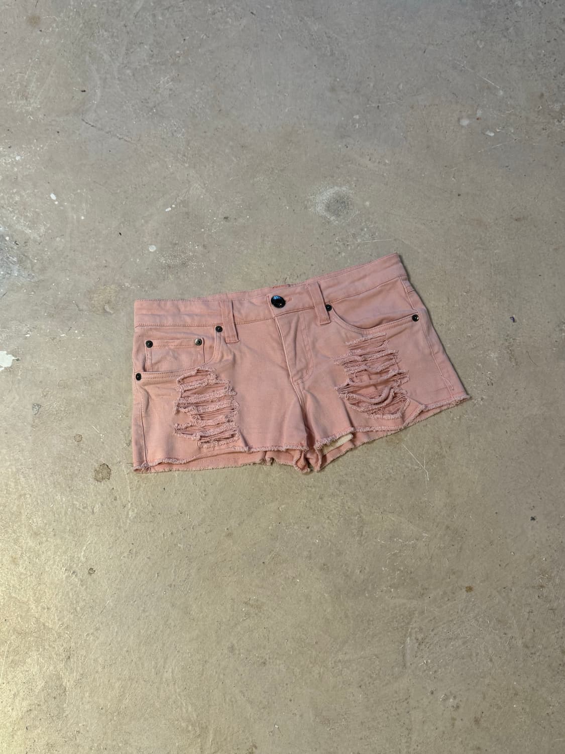 핑크 데미지 반바지 상품이미지2