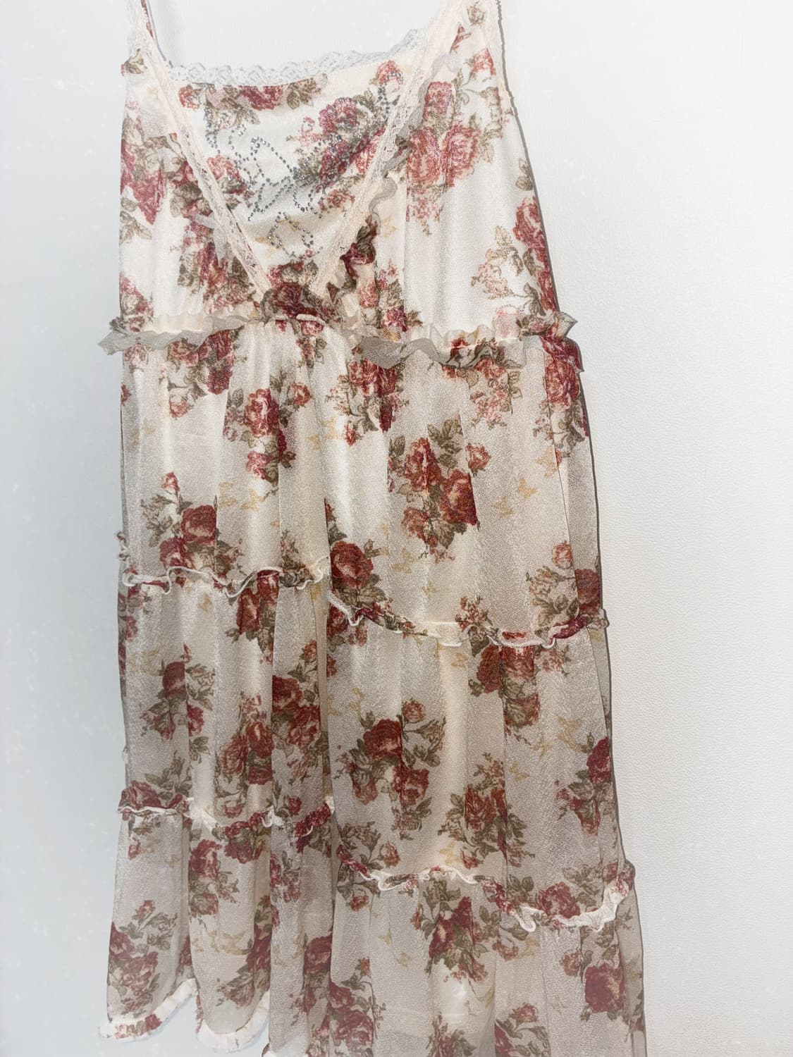 일본 빈티지 모리걸 백예린 더스티 로즈 원피스 상품이미지4