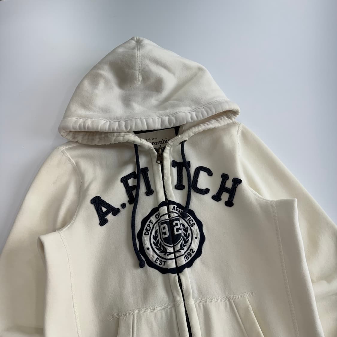 Abercrombie 아베크롬비 아이보리 후드집업 상품이미지4