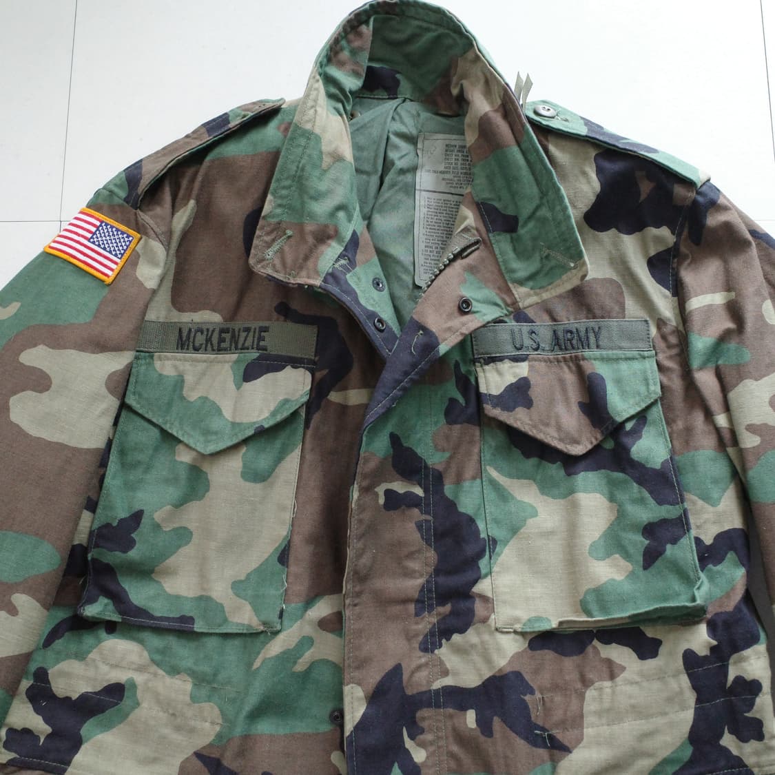 [데드스탁] 미군 오리지널 M65 우드랜드 필드자켓 M-S 상품이미지2