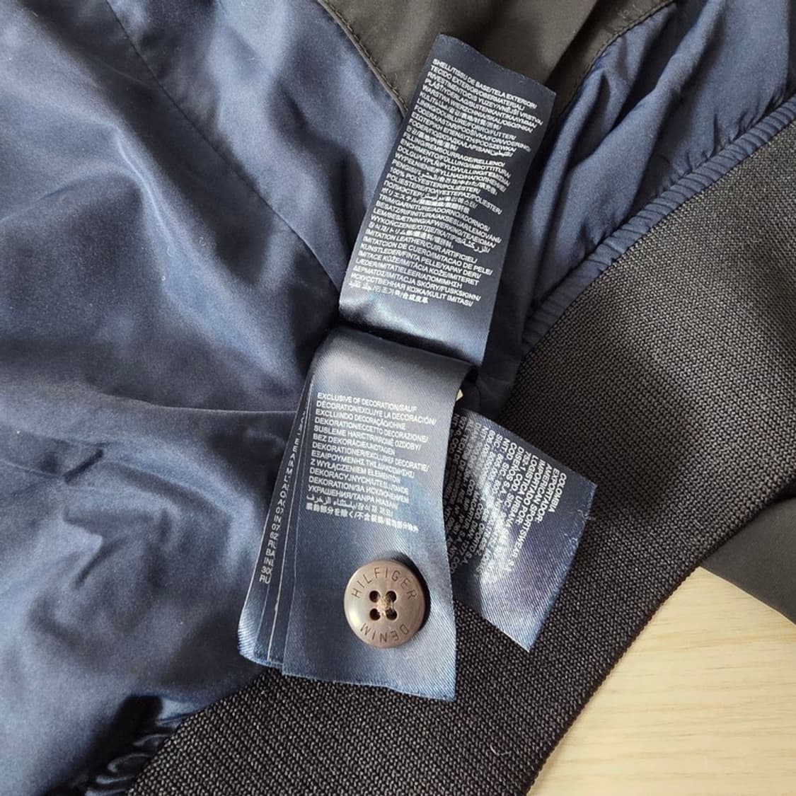 타미힐피거 데님 블랙 집업 블루종 자켓 L 상품이미지6