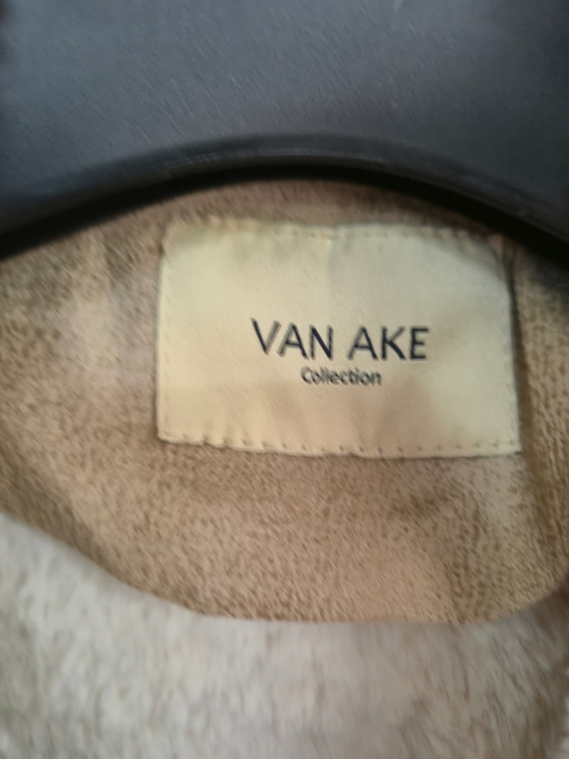 VANAKE 무스탕 라이더 자켓 베이지 상품이미지10