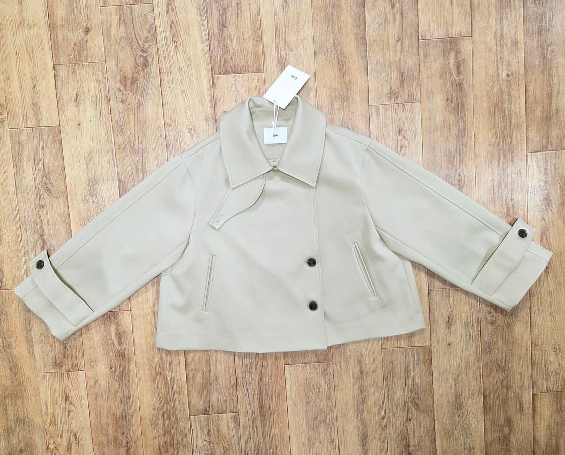 르와(L'oiE) 숏 더블 트렌치자켓 프리사이즈 새상품 상품이미지5