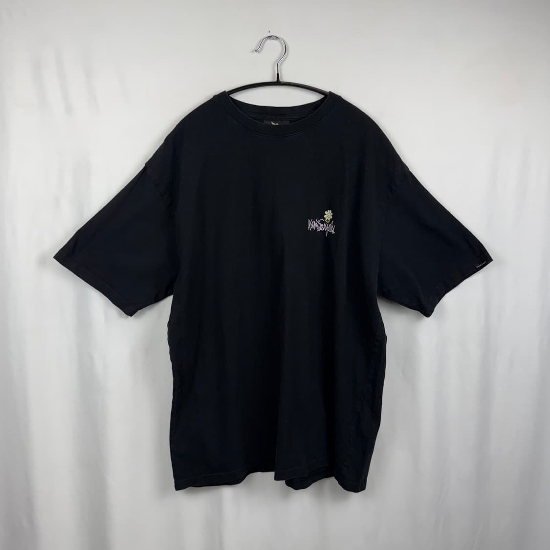 (XL) 와릿이즌 프린팅 반팔 티 블랙 상품이미지2