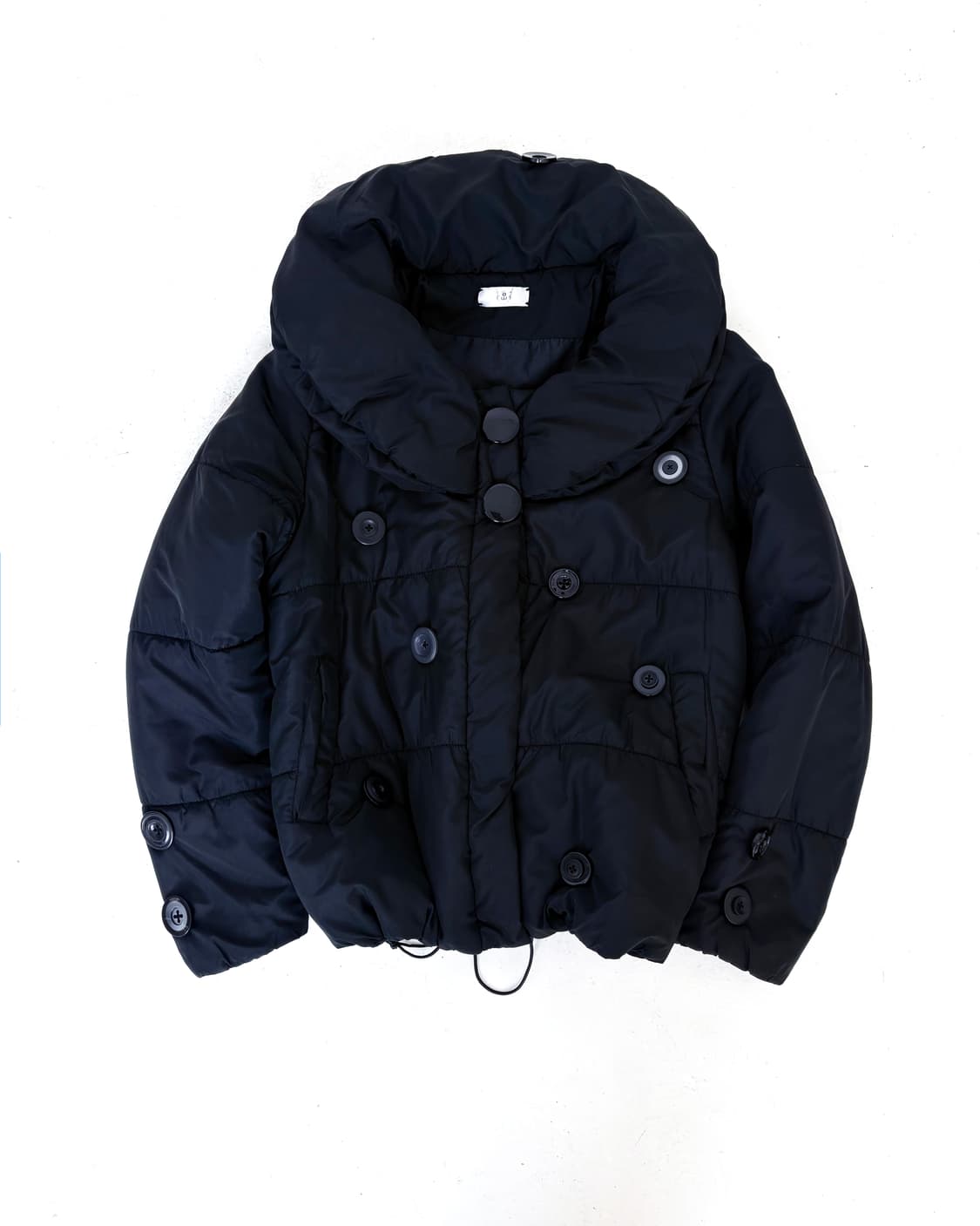 Custom🐾)Big Buttons frill padded jumper 상품이미지7