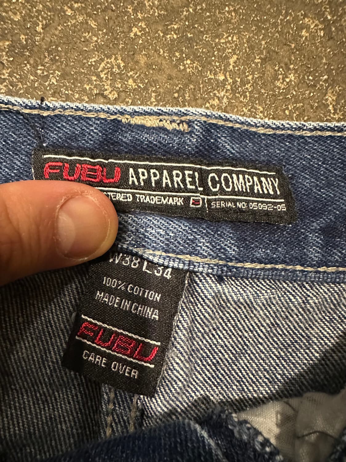 빈티지 00s fubu 데님 팬츠  상품이미지5