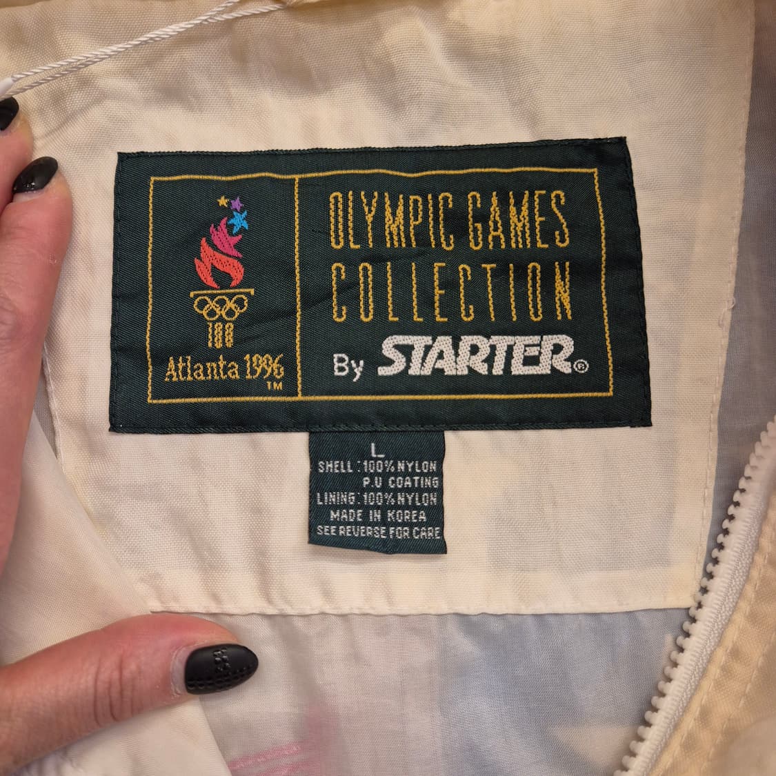 1996 애틀랜타 올림픽 미국팀 제작 스타터 바람막이 자켓 L / 할인 상품이미지4