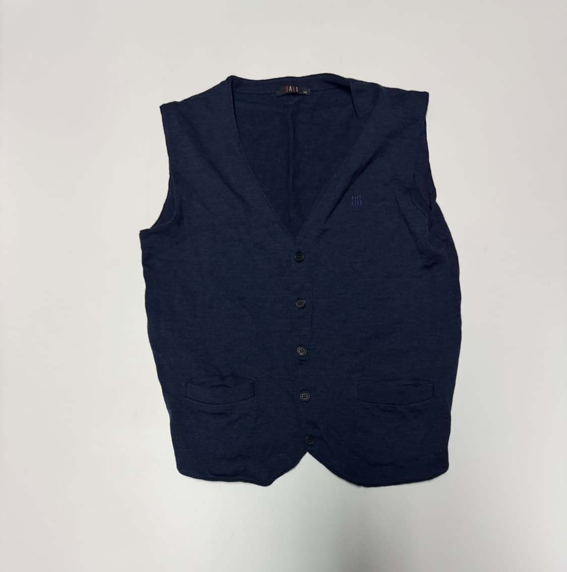 여성 닥스 daks 니트 베스트 네이비 M 상품이미지1