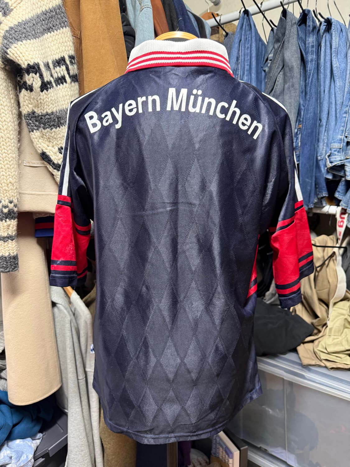 [M]오리지널 정품 바이에른 뮌헨 1997-1999아디다스 유니폼 노마킹 상품이미지5