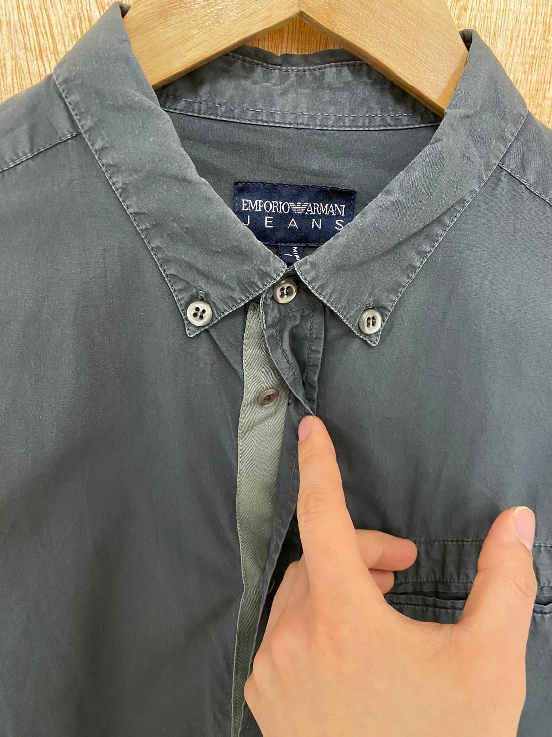 EMPORIO ARMANI washed shirts 아르마니 워싱 셔츠 상품이미지6