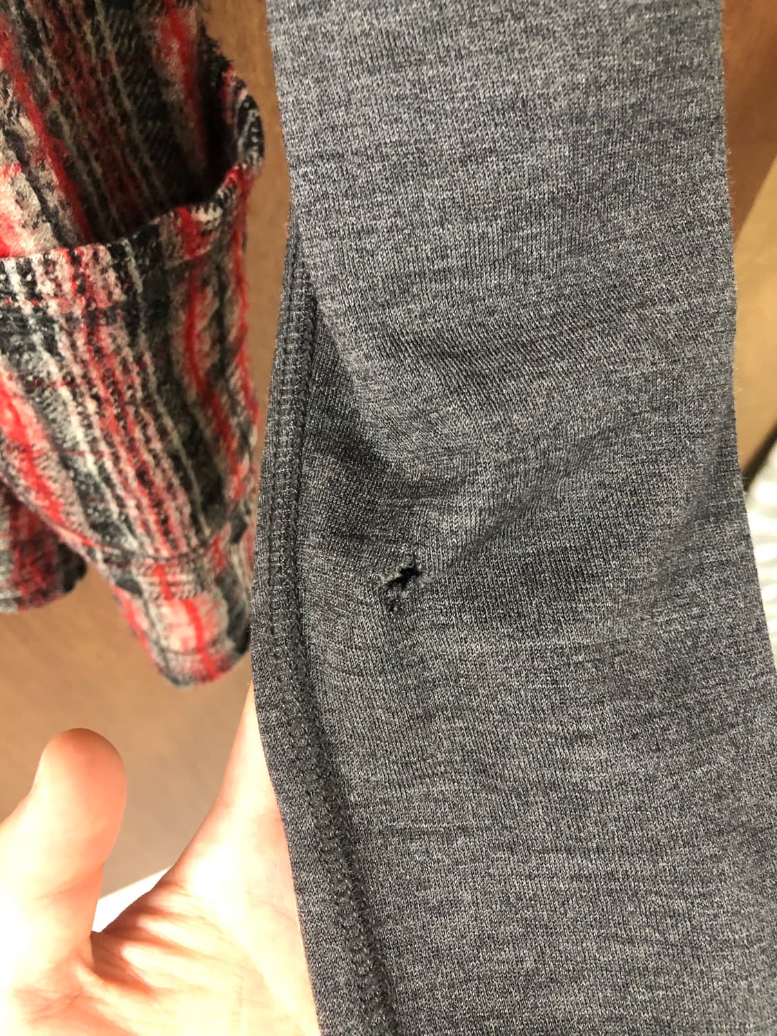 꼼데가르송 옴므 체크 집업 s 상품이미지3