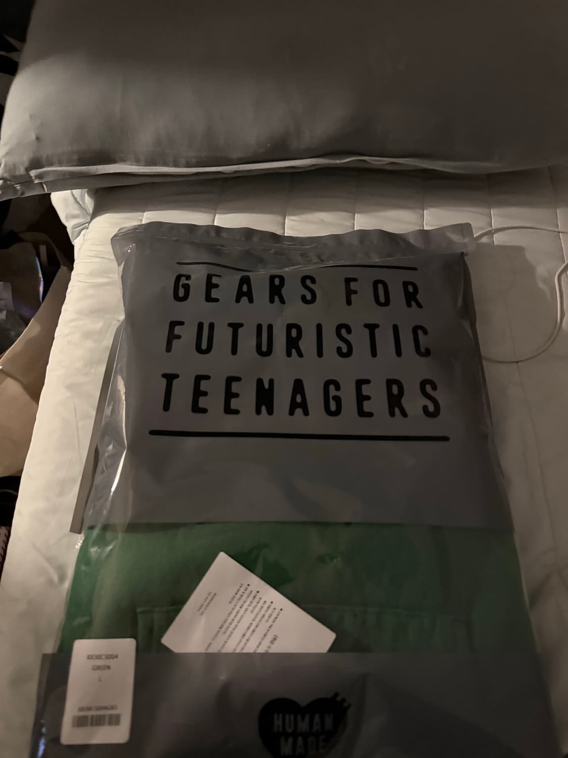 [L] 휴먼메이드x제이홉 후드티 그린 상품이미지2