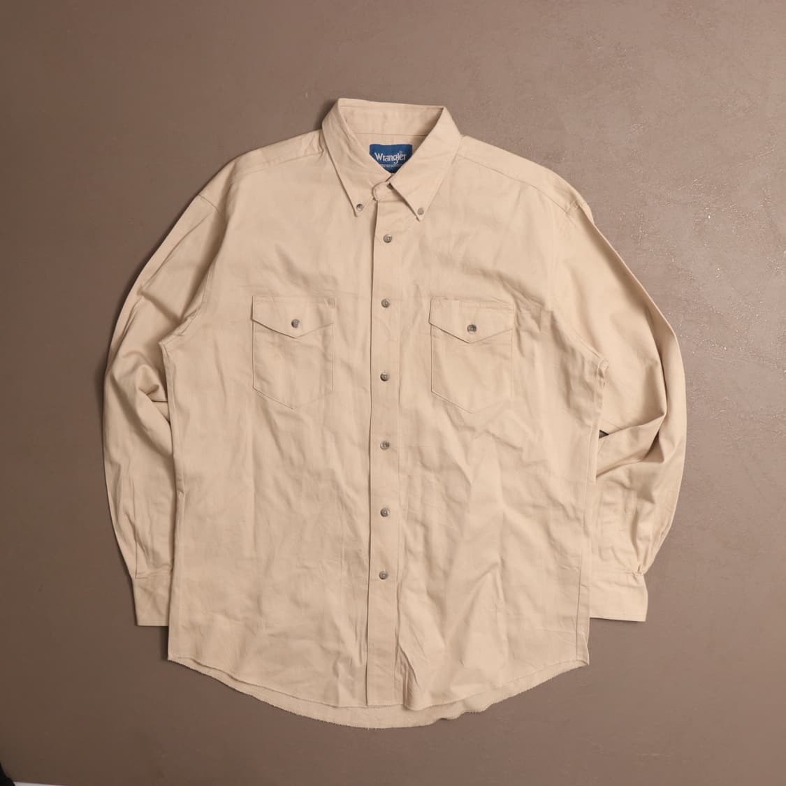 랭글러 헤비코튼 베이지 워크셔츠 A1593 상품이미지1