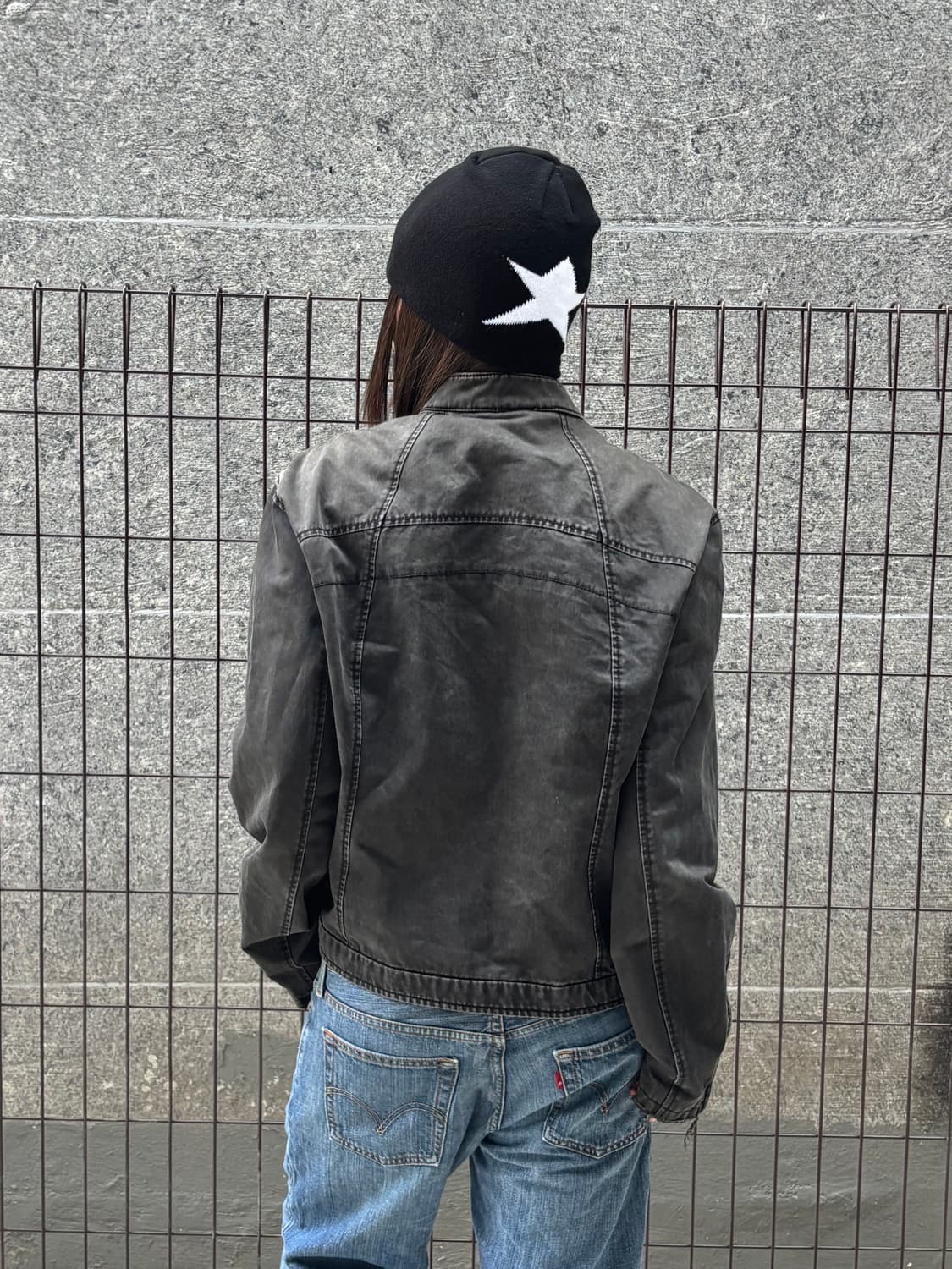 AX 알마니 익스체인지 블랙 라이더 자켓 상품이미지2