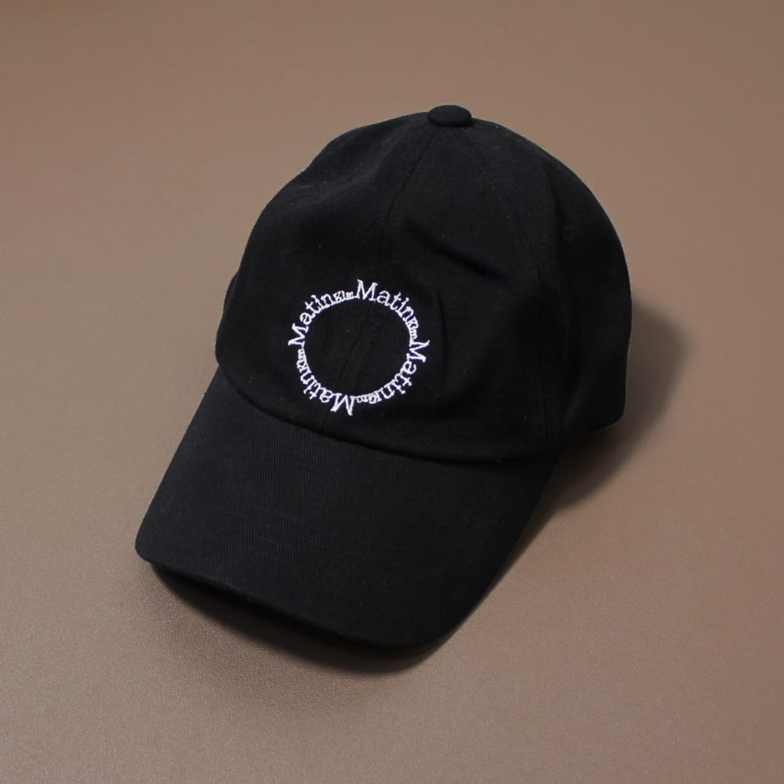 Matin Kim 마땡킴 로고 볼캡 블랙 데일리 캡 상품이미지1