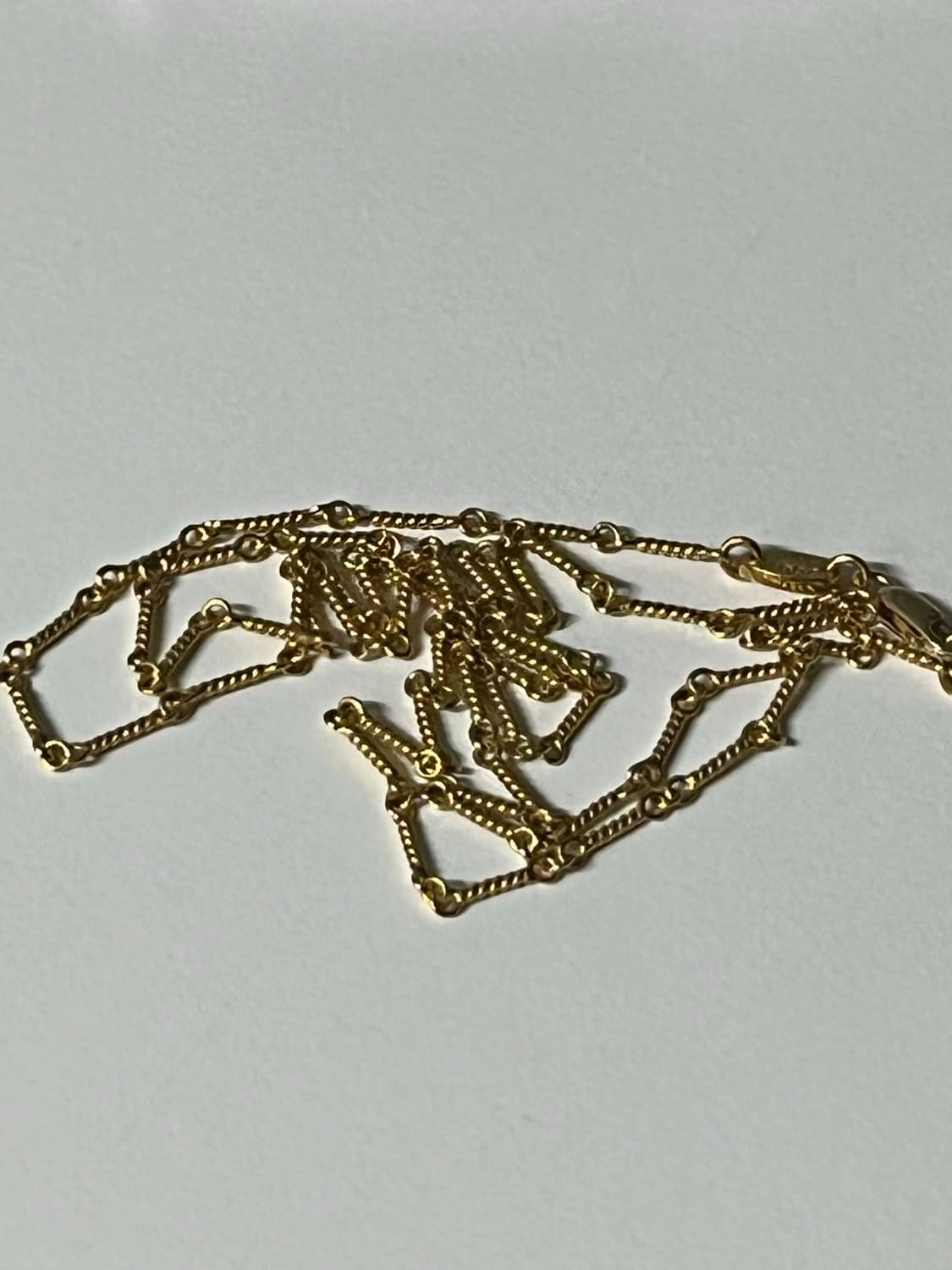 22k 트위스트 목걸이 제작 상품이미지1