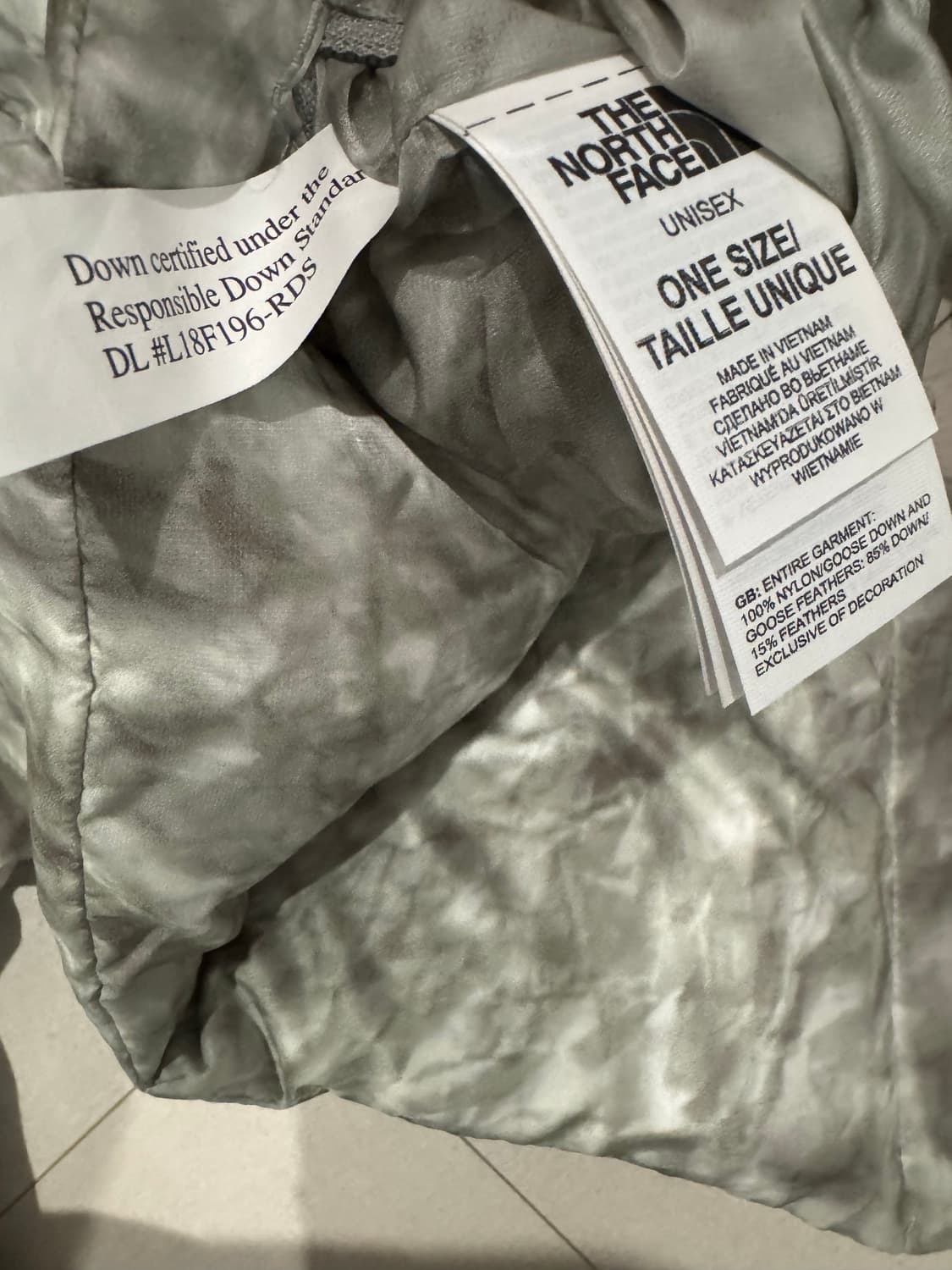 슈프림 x 노스페이스 콜라보 패딩 목도리 상품이미지2