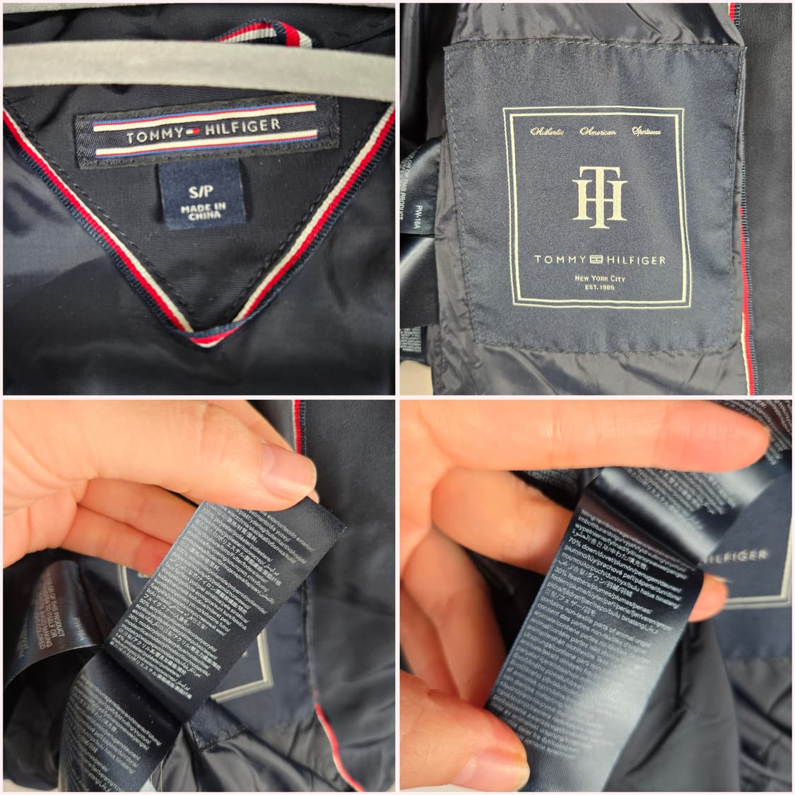 [무료배송]타미힐피거 S 여성 다운 패딩 점퍼 네이비 상품이미지10