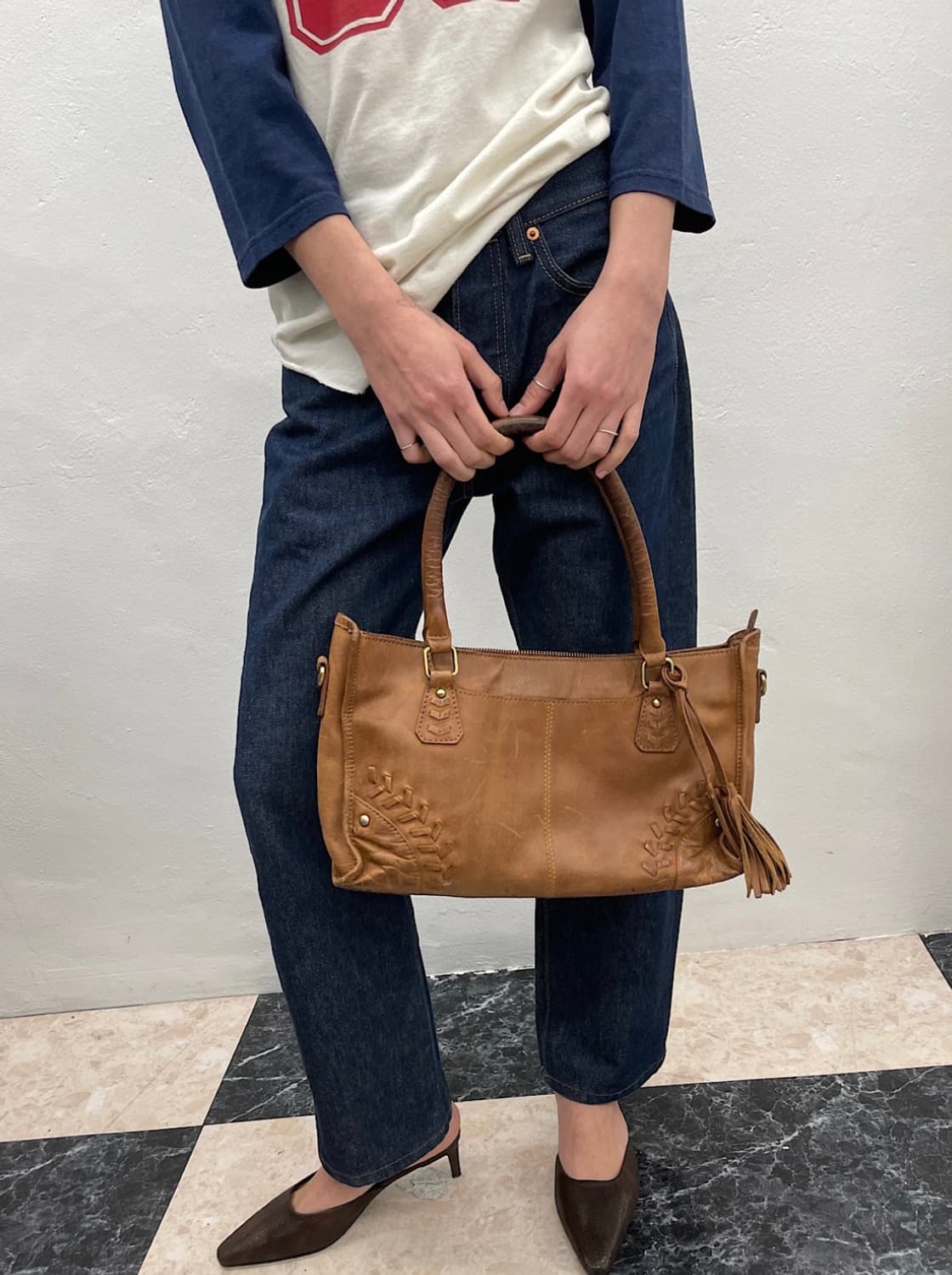 Diba true aged leather tassel bag 상품이미지2