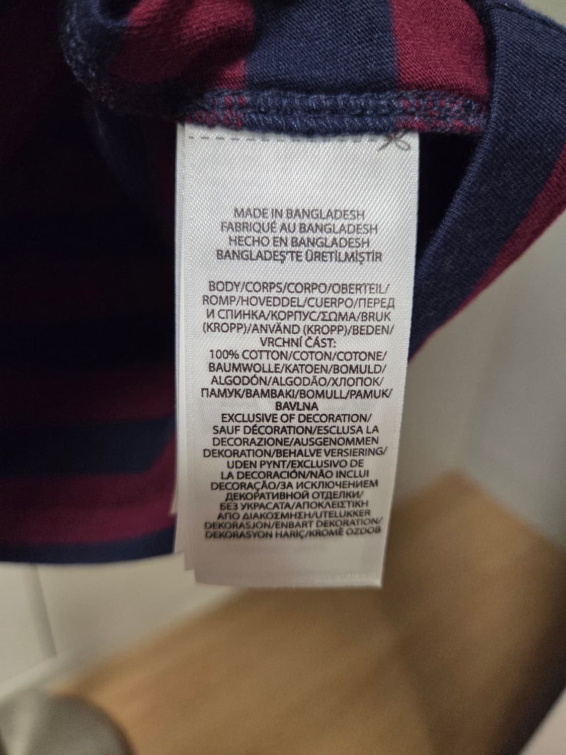 폴로 랄프로렌 클래식핏 반팔티 버건디 네이비 상품이미지7