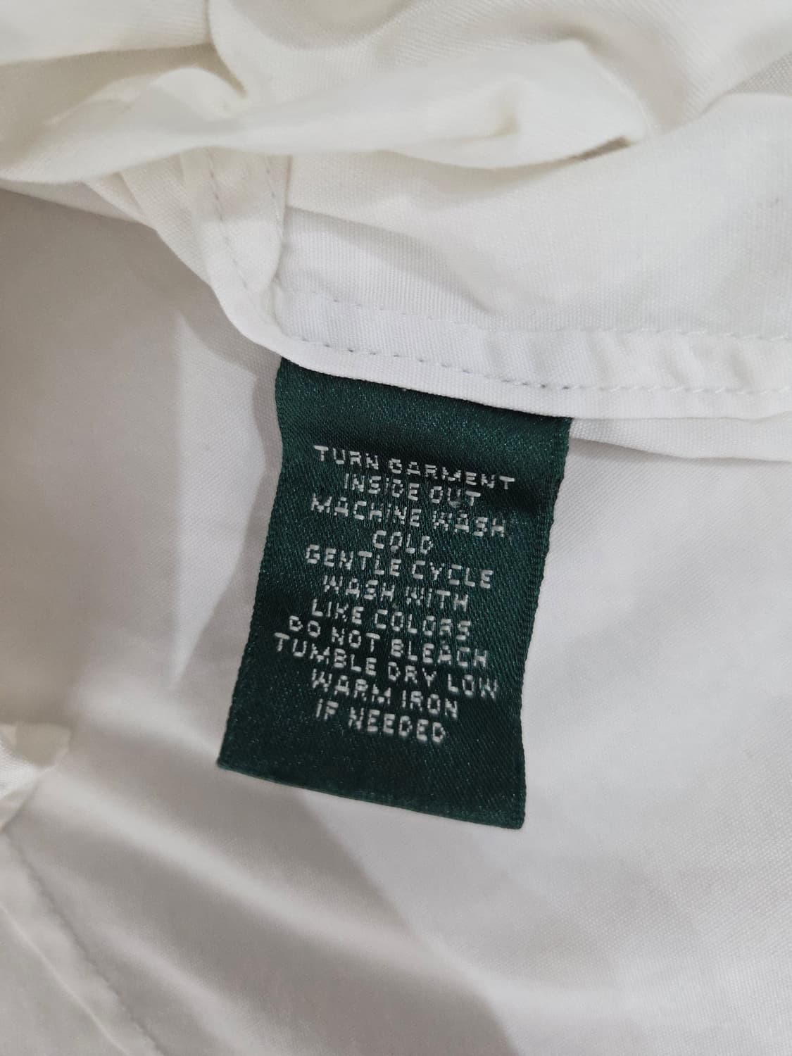 로렌 랄프로렌 골드 크레스트 자수 화이트 셔츠 상품이미지10