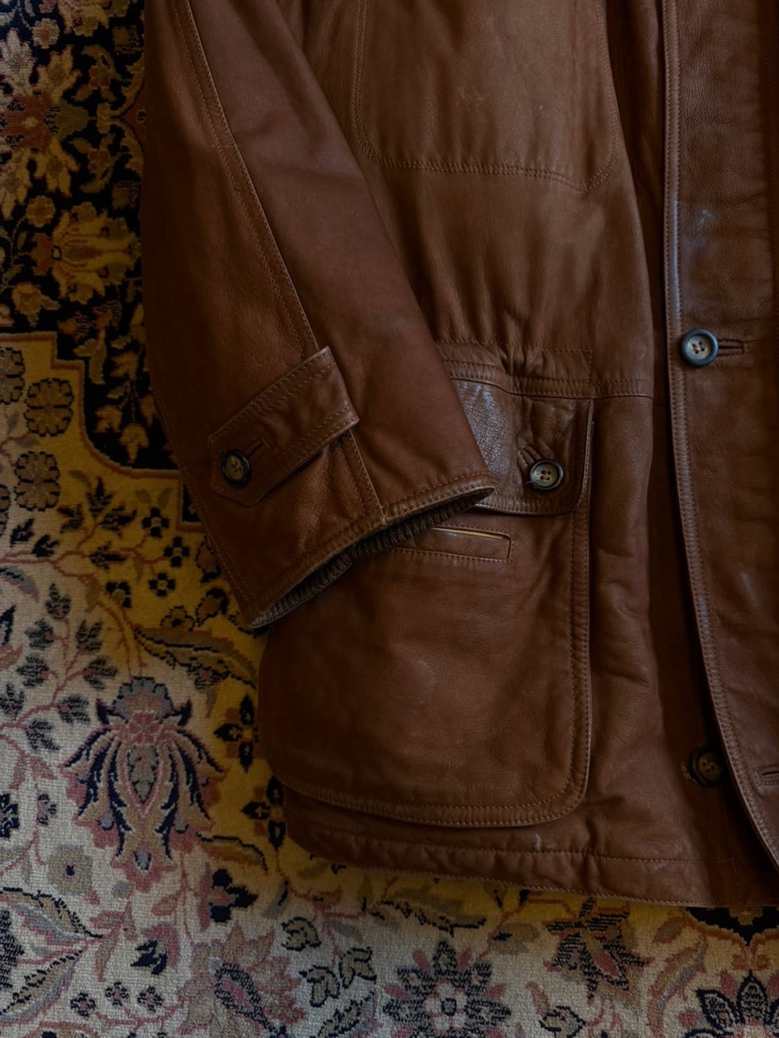 크리스티아노 디 띠엔느 레더 헌팅 자켓 105 상품이미지3