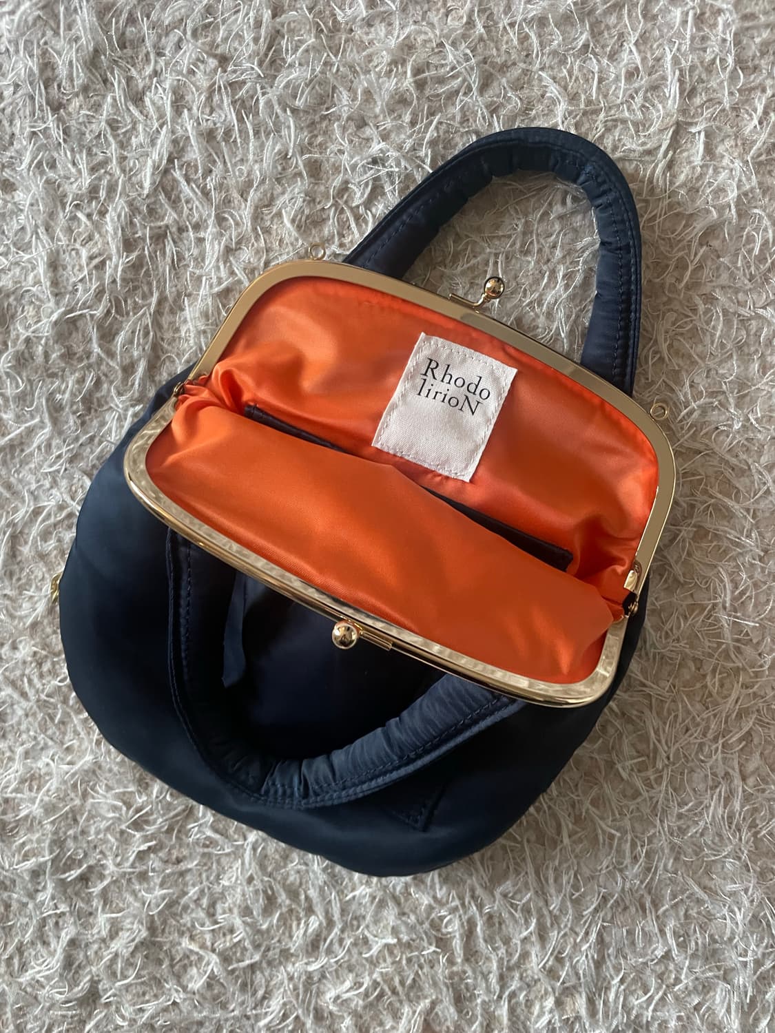 Rhodolirion 로도리리온 가마구치 백 네이비 상품이미지3