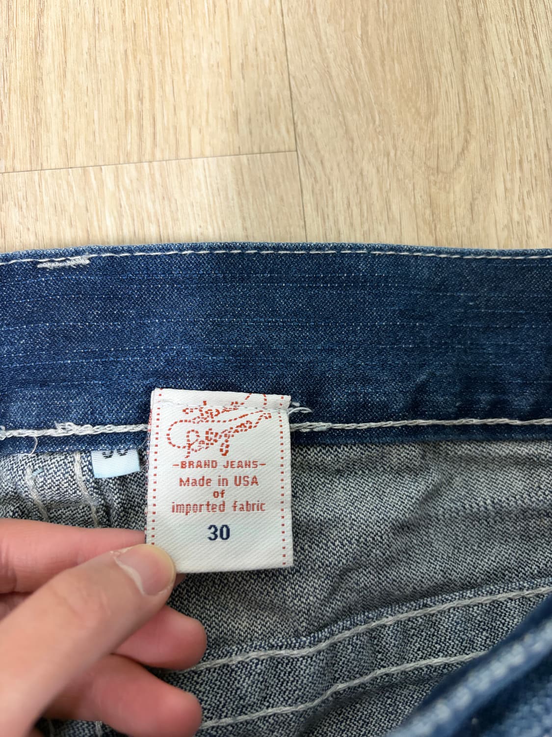 트루릴리젼 usa 가죽패치 부츠컷 30 레어템 상품이미지9