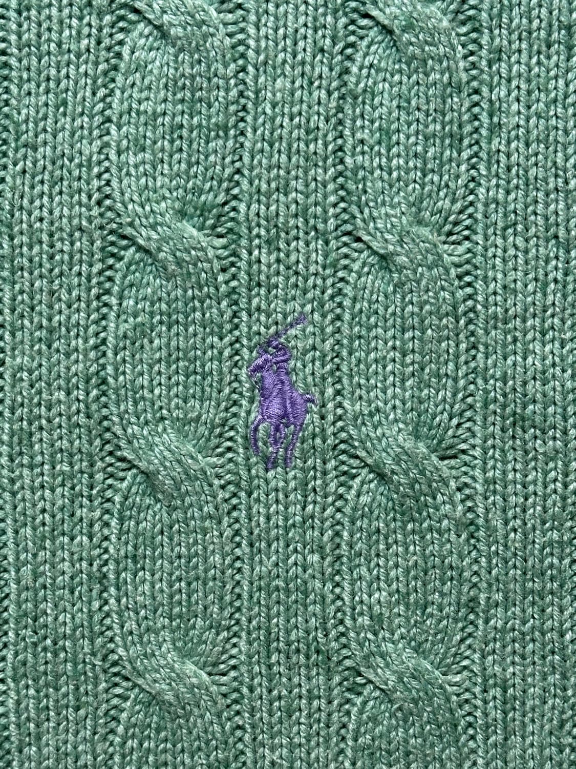 폴로 랄프로렌 실크 캐시미어 케이블 니트 L 상품이미지2