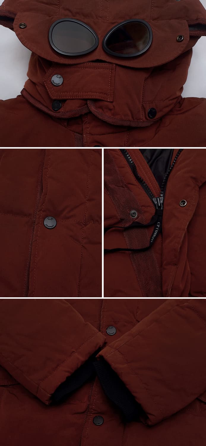 씨피(CP)컴퍼니 고글후드 노르지 다운패딩 레드브릭 (105+) 상품이미지9