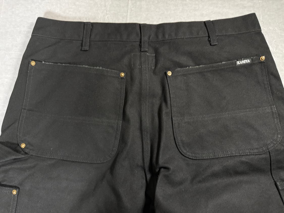[M] 카미야 보로 덕 페인터 팬츠 블랙 더블니 상품이미지5