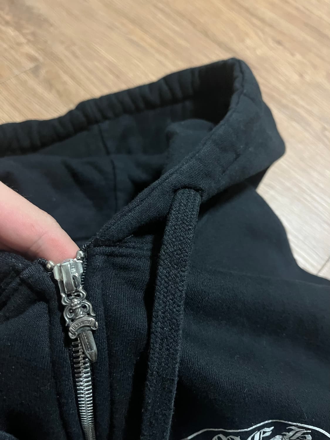 [L] 크롬하츠 후드집업 블랙 상품이미지3