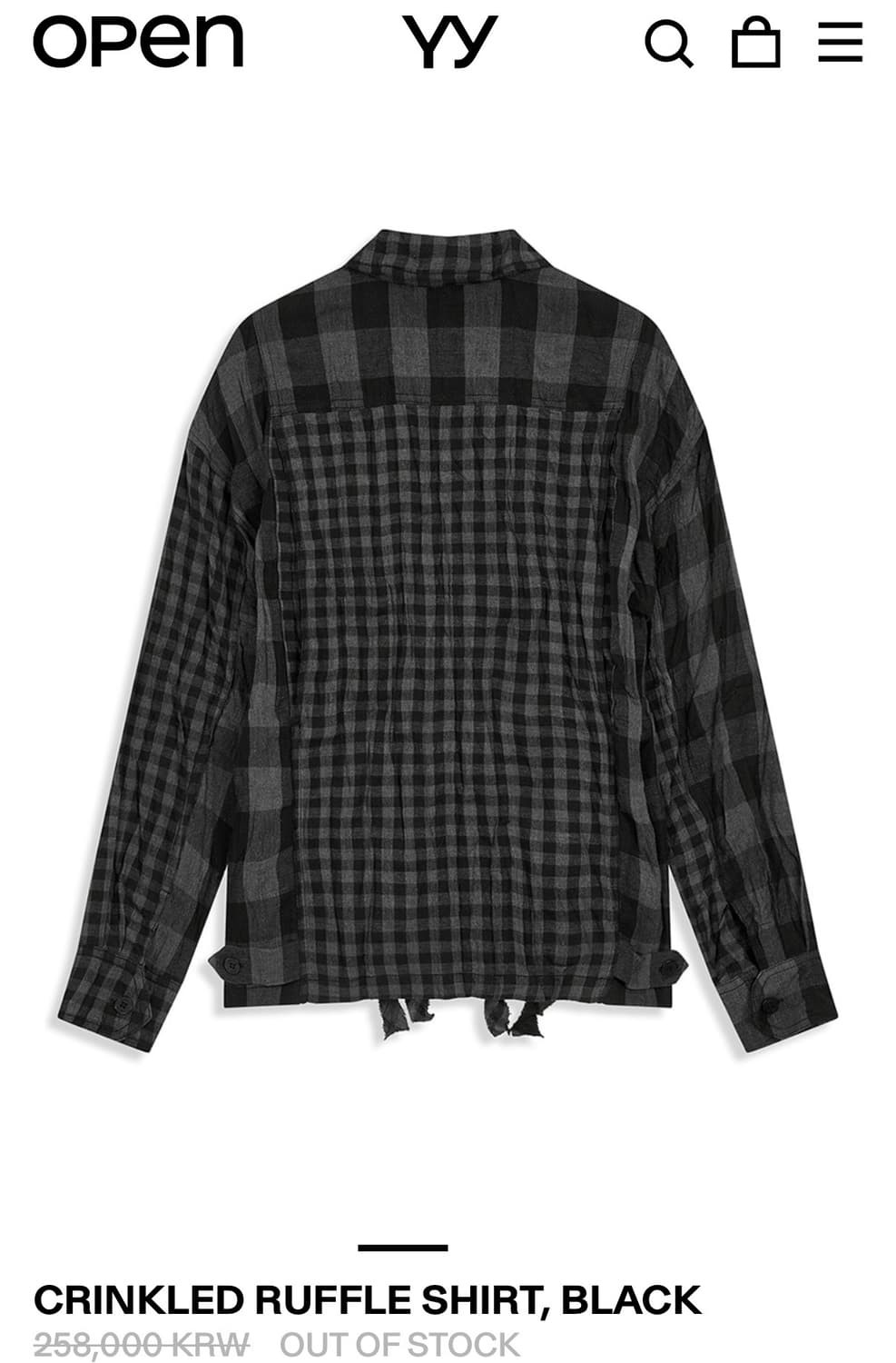 체크 톱 상품이미지3