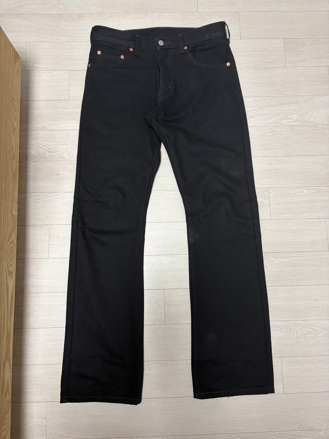 리바이스 517 부츠컷 청바지 데님 블랙 W30 L32 상품이미지2