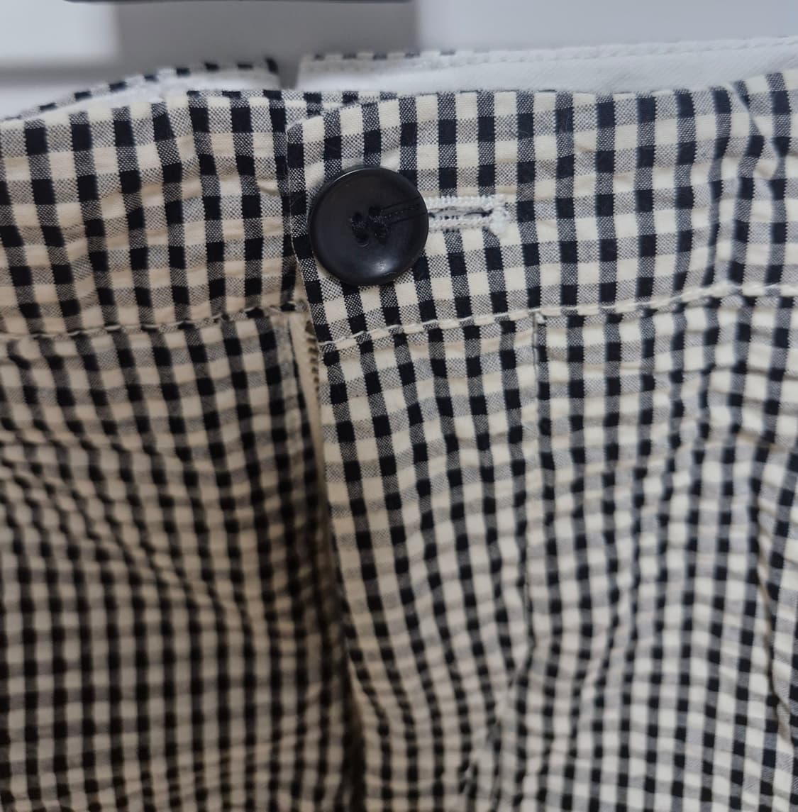 자라 맨 체크 패턴의 봄버 자켓과 반바지 세트 상품이미지6