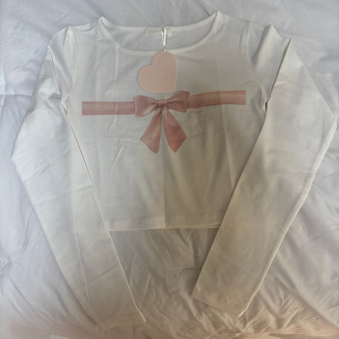 클리시어 리본탑 티셔츠 상품이미지2