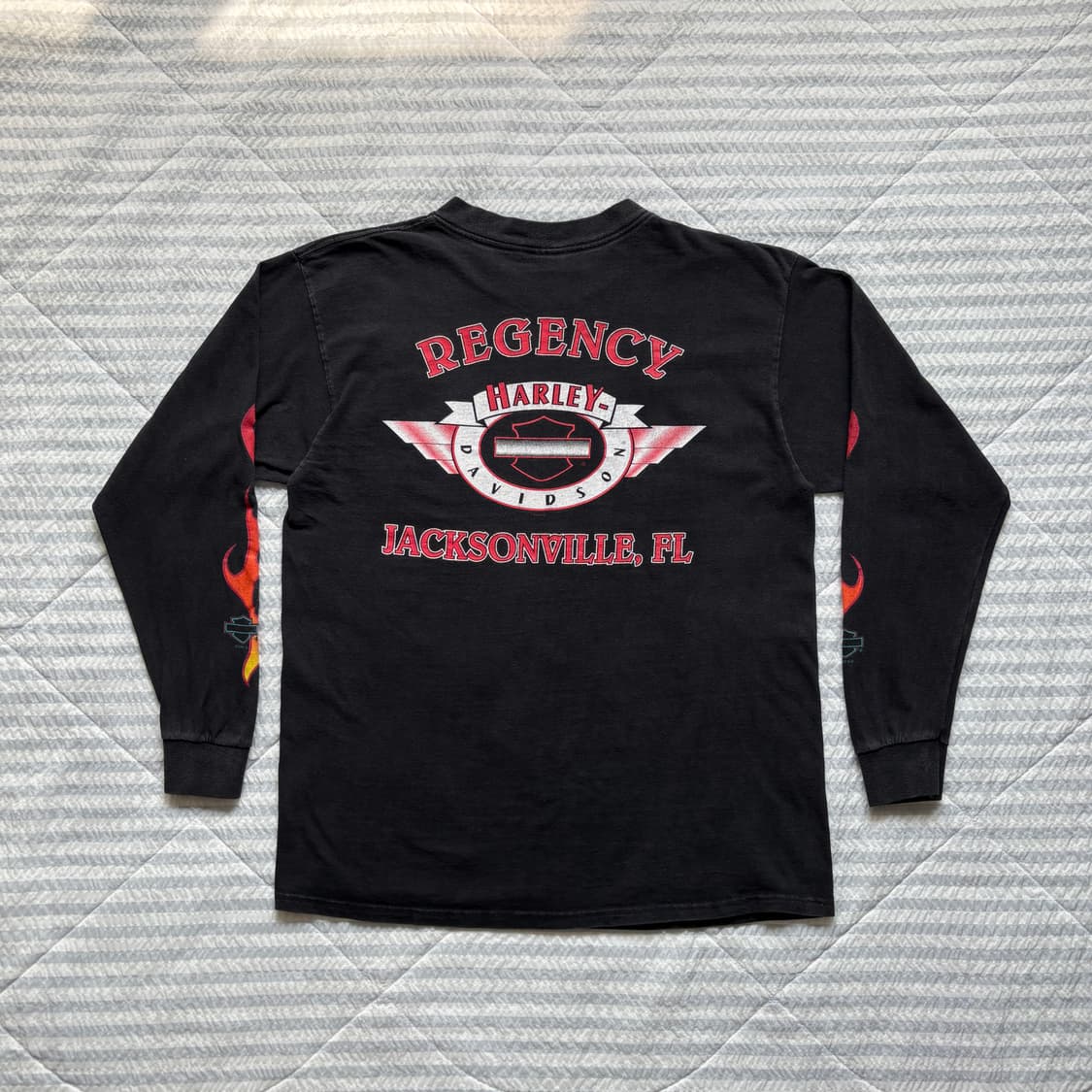 90s 빈티지 할리데이비슨 플레임 롱슬리브 티셔츠 상품이미지2