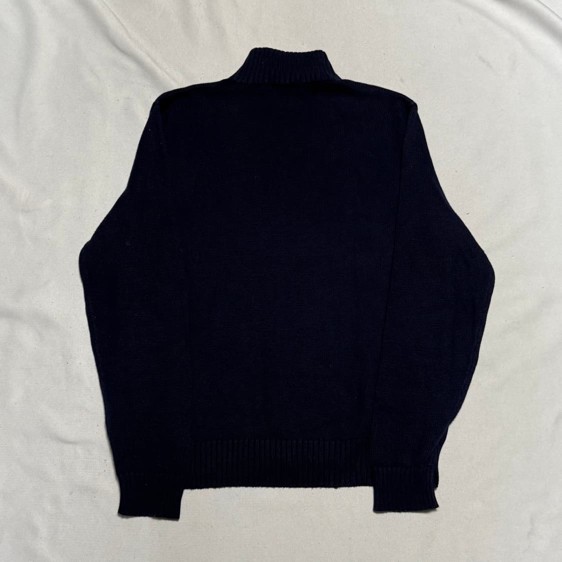 XL 폴로랄프로렌 네이비 반집업 니트  상품이미지3