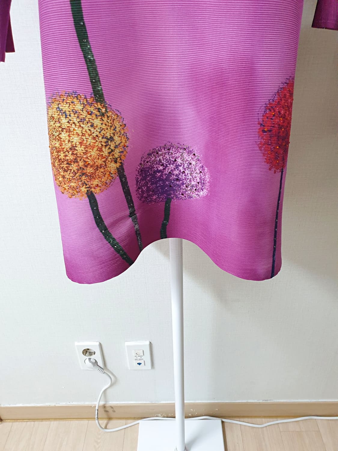 Rizzi 21SS 플리츠 주름 블라우스 77 라벤더  상품이미지8