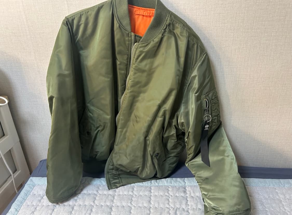 알파인더스트리 ma-1 세이지그린 xl 상품이미지2