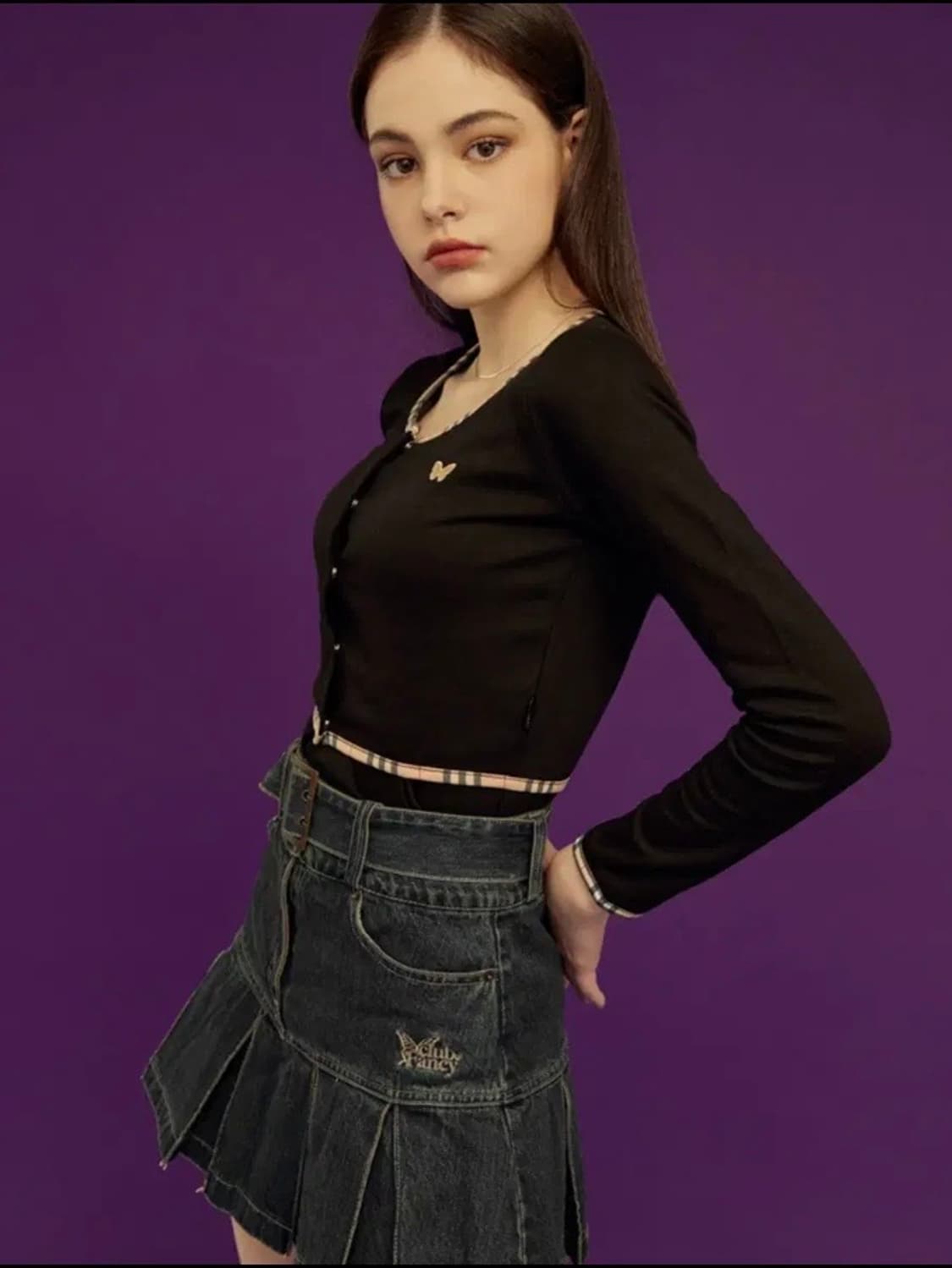 네스티팬시클럽 크롭 가디건 상품이미지3