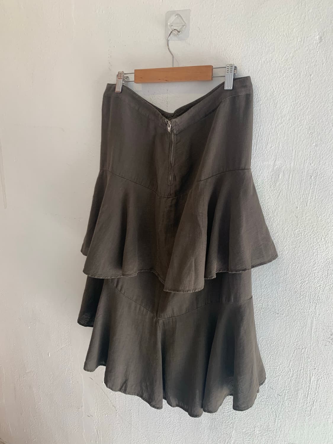 Asymmetric Layered Slit Skirt 상품이미지2