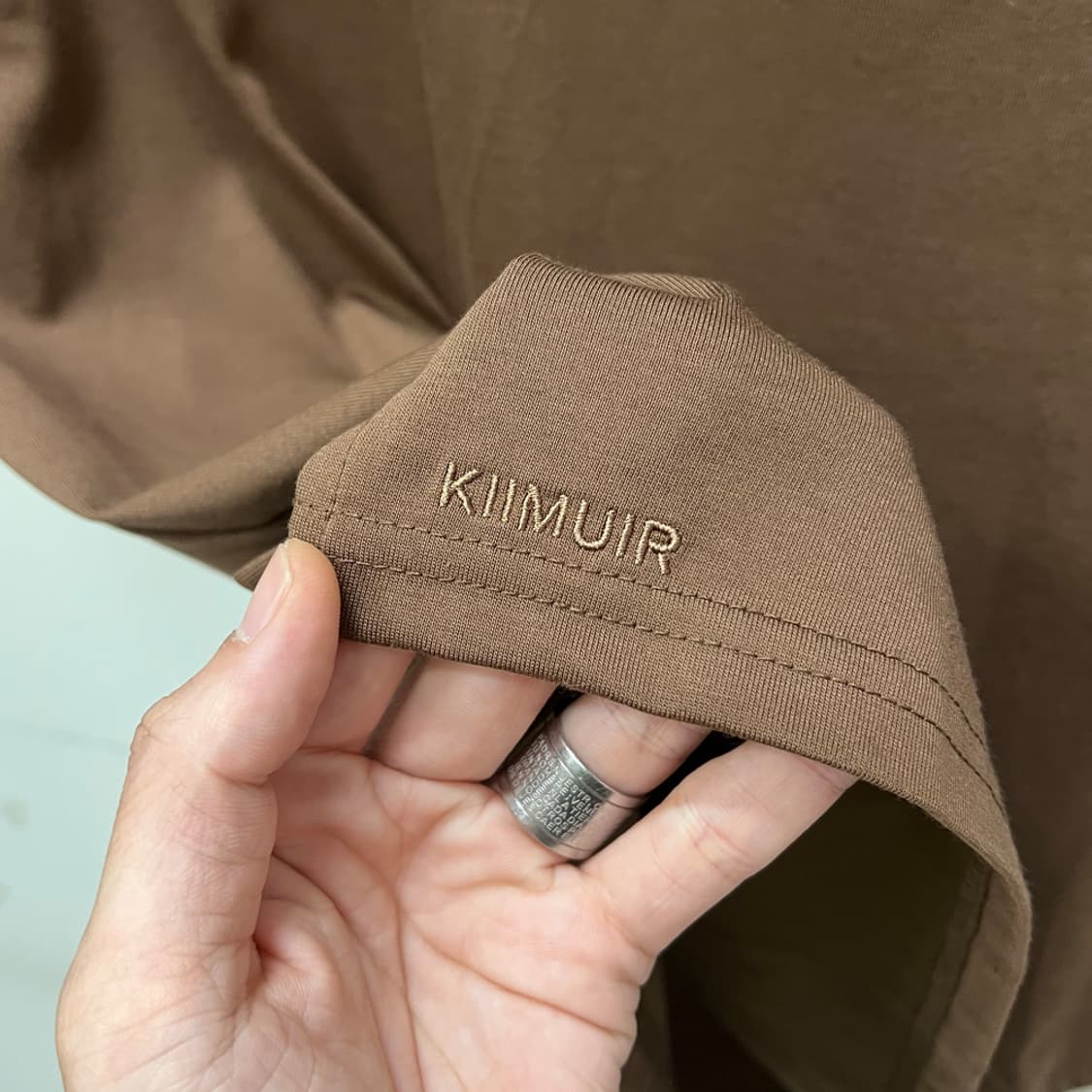 KIIMUIR 키뮤어 레이온 무지 반팔티 L 상품이미지4