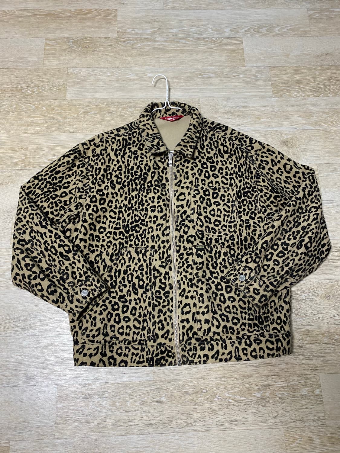 슈프림 22fw 레오파드 몰스킨 워크자켓 (m) 상품이미지2