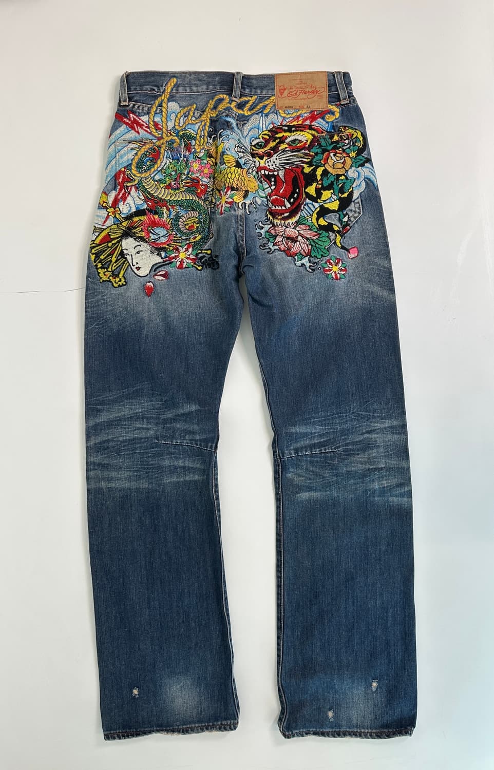 Y2K 에드하디 by Christian Audigier Japan 데님  상품이미지3