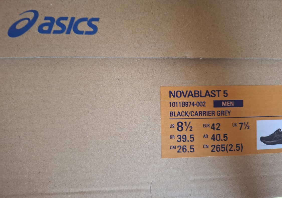 아식스 노바블라스트5 블랙 캐리어 그레이  상품이미지4