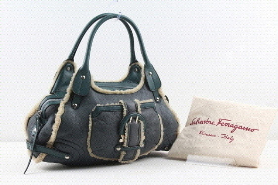 Salvatore Ferragamo 양털 호보백 상품이미지1