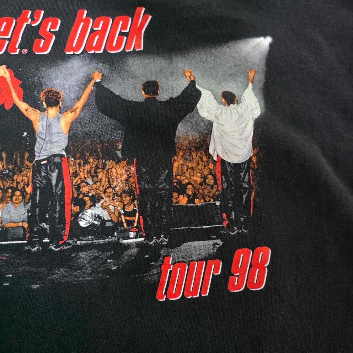 [L] 90s 백스트리트 보이즈 1998 투어 밴드 티셔츠 상품이미지6