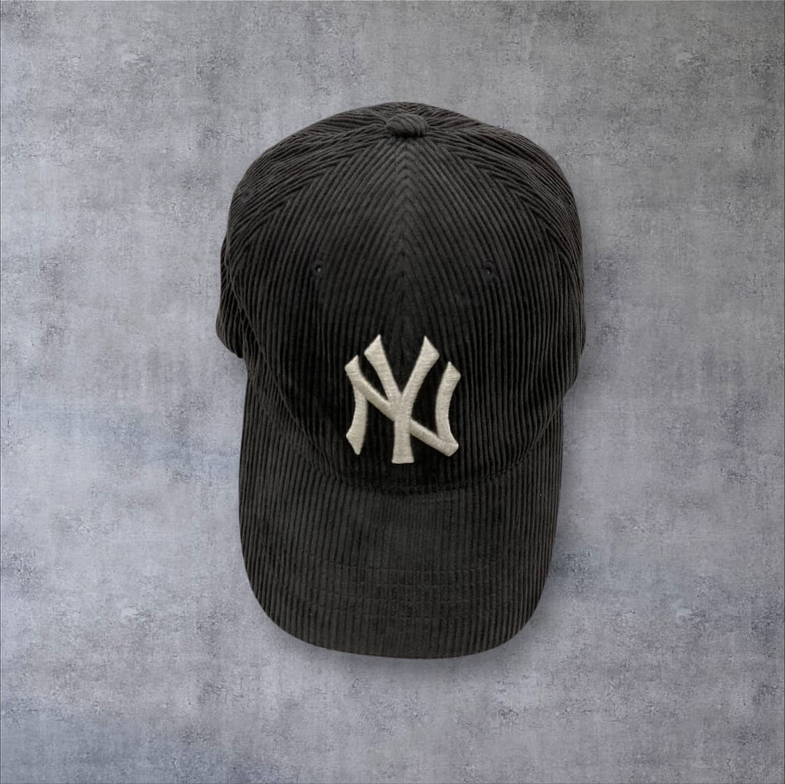 MLB 뉴욕양키스 로고 코듀로이 볼캡 상품이미지1