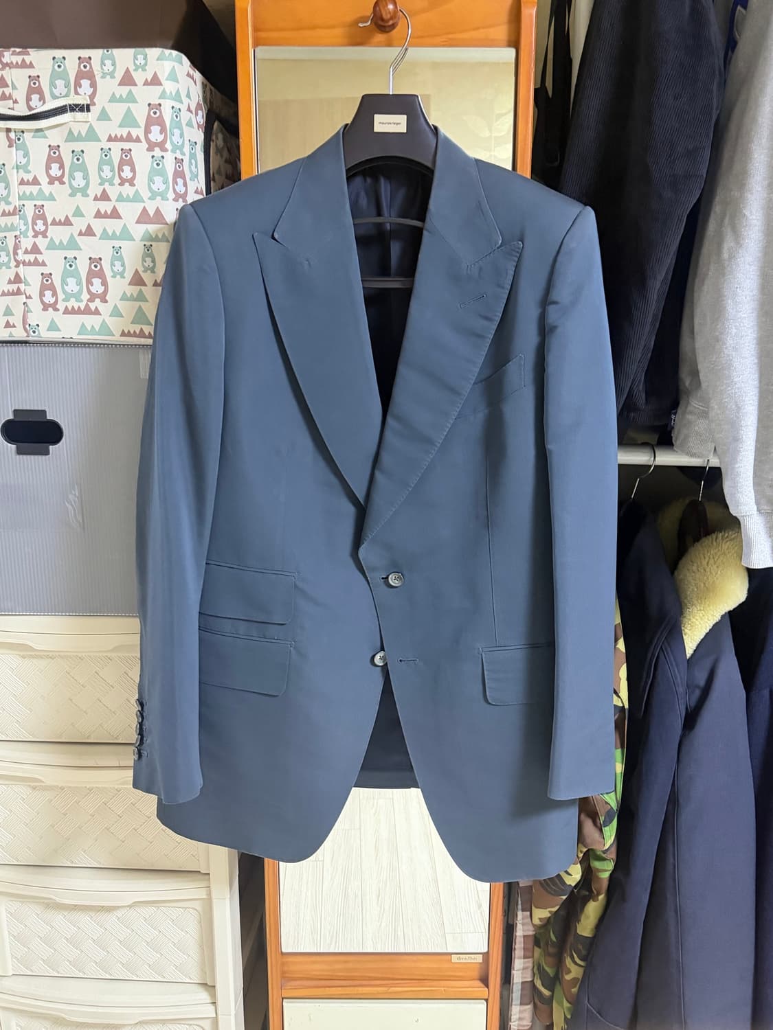 TOM FORD Atticus 톰포드 아티쿠스 코튼 실크 수트 56R 상품이미지1